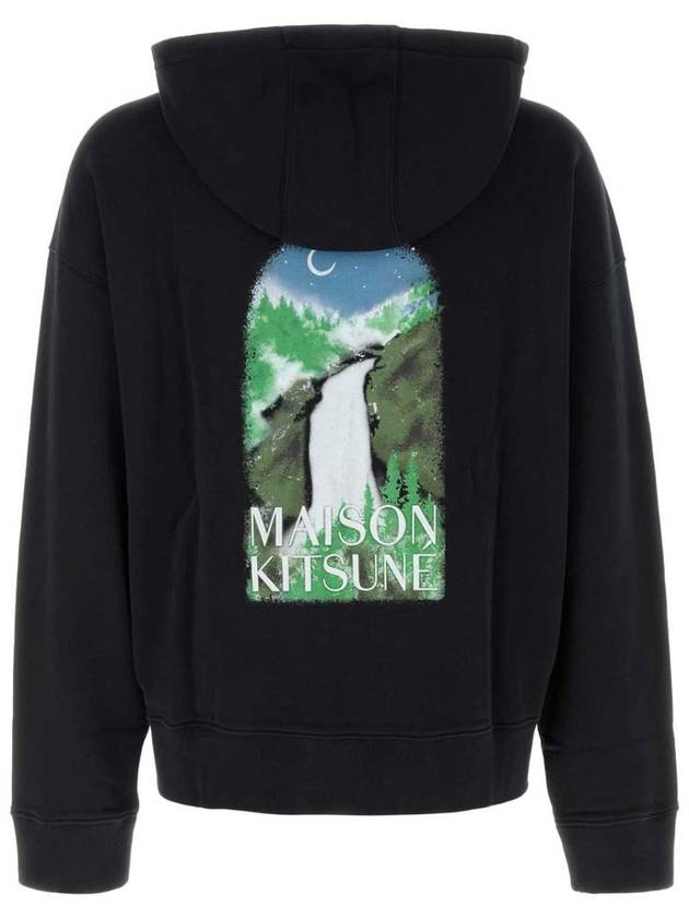 Waterfall Oversized Hoodie Black - MAISON KITSUNE - BALAAN 3