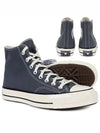 Chuck 70 Seasonal Vintage Canvas High Top Sneakers Iron Gray - CONVERSE - BALAAN 3