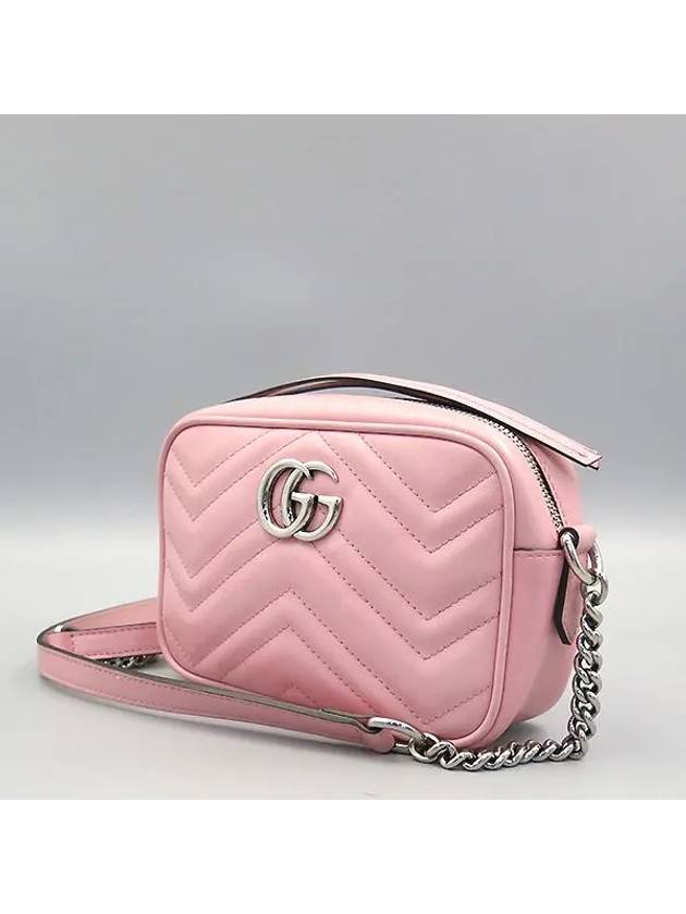 634936 Pink color Marmont Matelasse camera shoulder bag - GUCCI - BALAAN 2