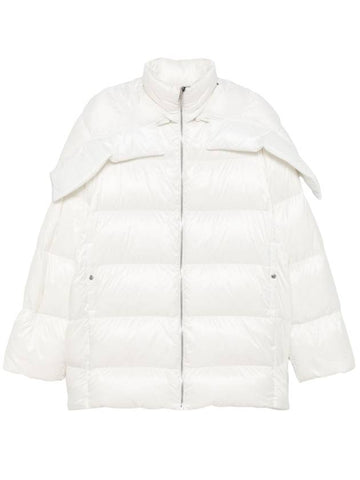 Rick Owens Men s Cyclopic Hooded Long Down Padding White - MONCLER - BALAAN 1