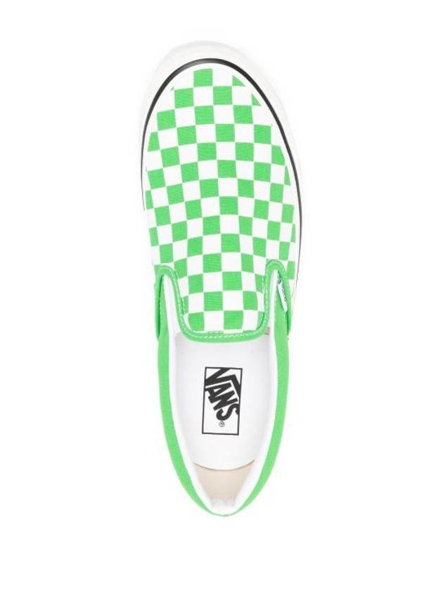 Checkerboard Slip-Ons Green - VANS - BALAAN 5