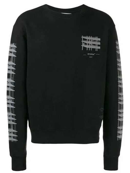 Diag Industrial Arrow Sweatshirt Black - OFF WHITE - BALAAN.