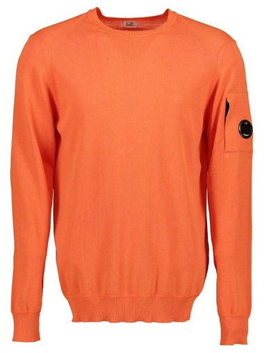 11Th Anniversary Lens Wappen Crew Neck Knit Top Orange - CP COMPANY - BALAAN 1