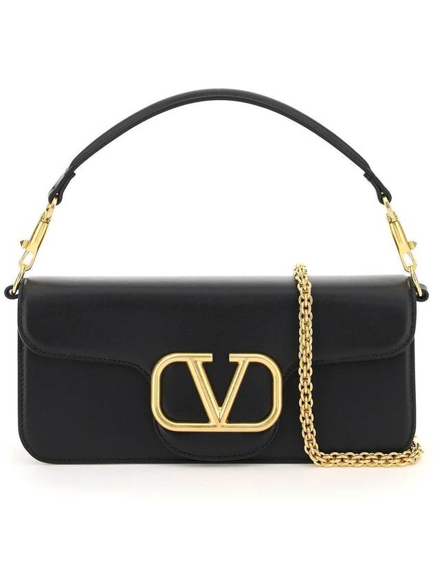 V Logo Shoulder Bag Black - VALENTINO - BALAAN 2