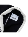 Cashmere Logo Beanie Black - BURBERRY - BALAAN 10