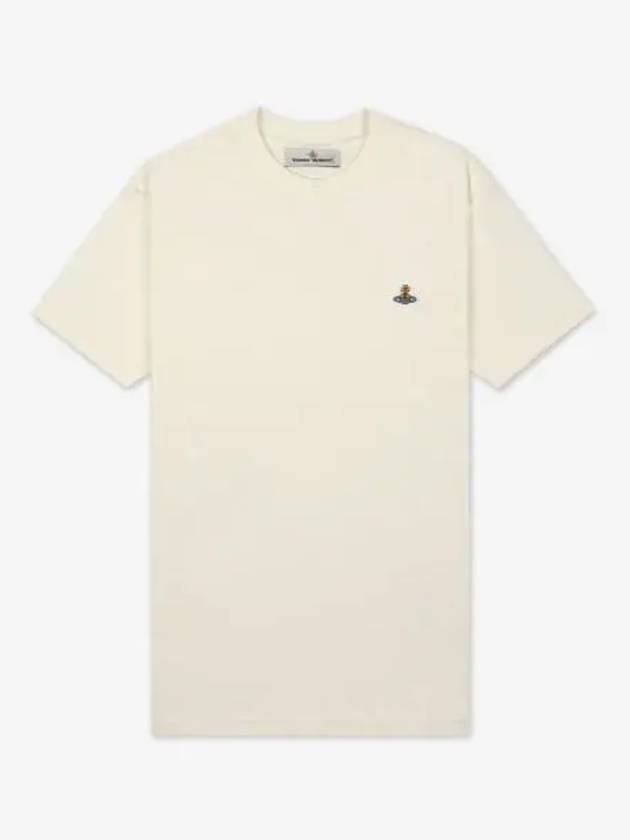 ORB Logo Cotton Short Sleeve T-Shirt Ivory - VIVIENNE WESTWOOD - BALAAN 2