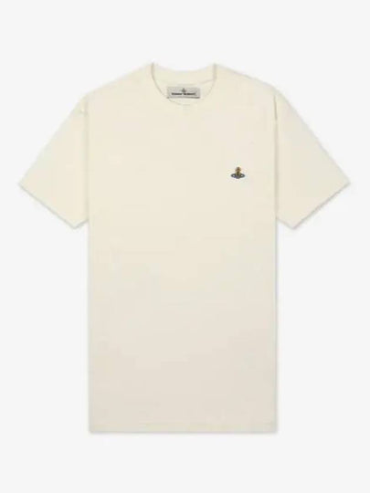 ORB Logo Cotton Short Sleeve T-Shirt Ivory - VIVIENNE WESTWOOD - BALAAN 2