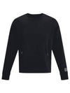 Men's Summit Knit Crew Sweatshirt Black - UNDER ARMOUR - BALAAN 1