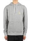 Chillax Fox Patch Classic Hoodie Grey Melange - MAISON KITSUNE - BALAAN 2