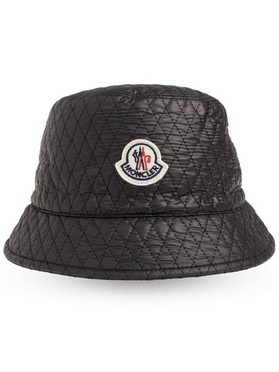 Quilted Nylon Bucket Hat Black - MONCLER - BALAAN 2