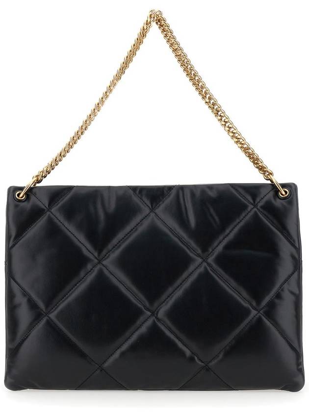 'Kira' Black Shoulder Bag With Logo Plaque And Double T Motif In Leather Woman - TORY BURCH - BALAAN 2