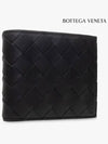 Intrecciato Leather Half Wallet Black - BOTTEGA VENETA - BALAAN 3