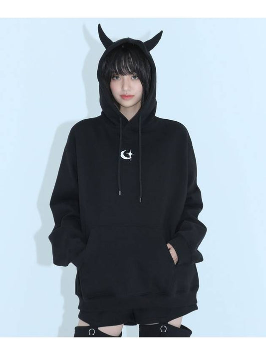 05 devil hoodie BLACK - CLUT STUDIO - BALAAN 1