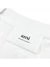 Small Heart Logo Boxy Fit Short Sleeve T-Shirt White - AMI - BALAAN 4