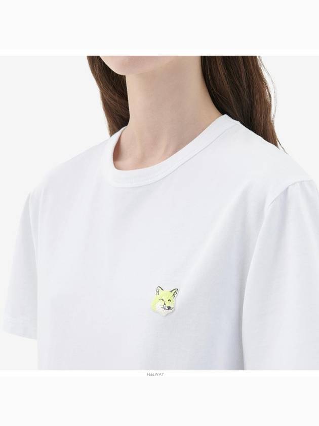 Monochrome Fox Head Patch Short Sleeve T-Shirt White - MAISON KITSUNE - BALAAN 6