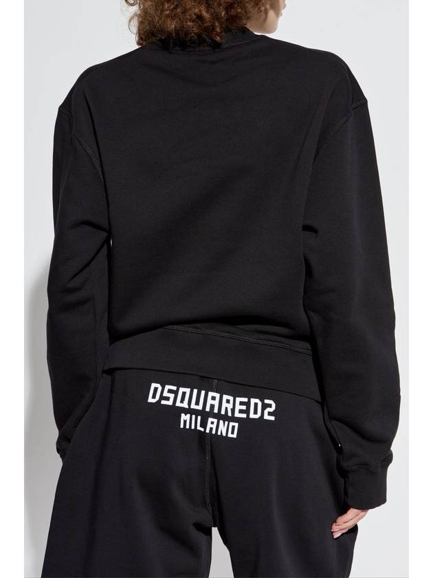 Dsquared2 Sweatshirt With Print, Women's, Black - DSQUARED2 - BALAAN 4