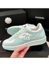 CC Logo Low Top Sneakers Mint - CHANEL - BALAAN 7