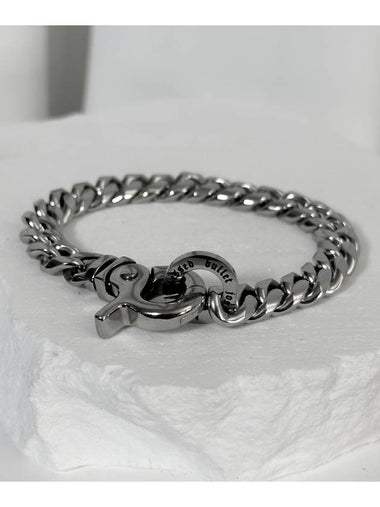 Curb Chain Bracelet Silver - BLESSED BULLET - BALAAN 1