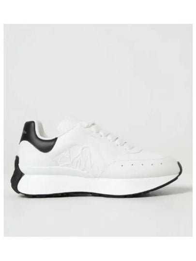 Sprint Runner Black Tab Low Top Sneakers White - ALEXANDER MCQUEEN - BALAAN 2