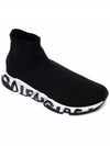 Speed Midsole Graffiti High Top Sneakers White Black - BALENCIAGA - BALAAN 4