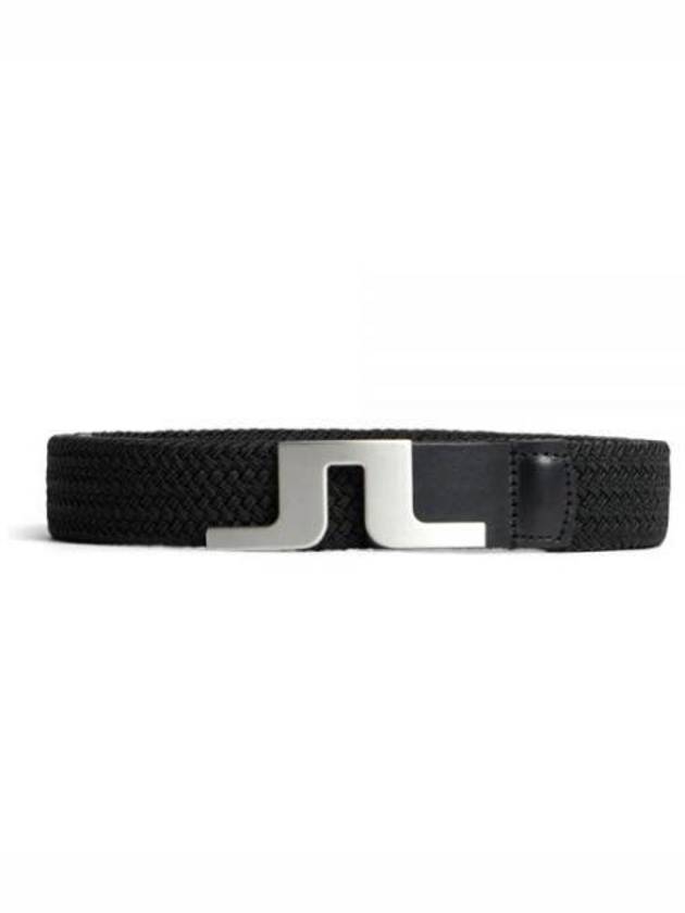 Men's Berry Elastic Belt Black - J.LINDEBERG - BALAAN 2