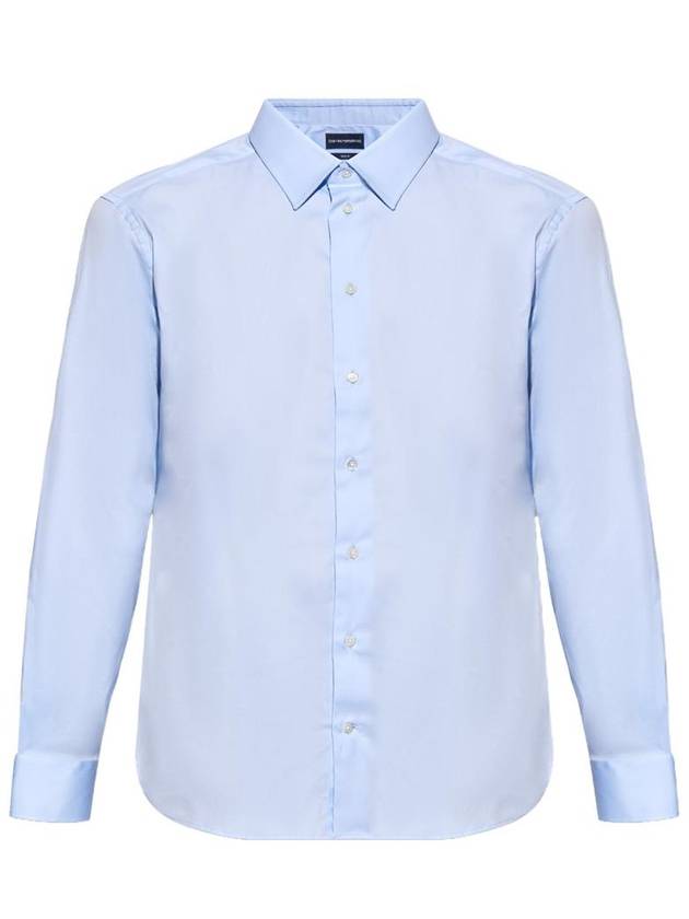 Emporio Armani Shirts Clear Blue - EMPORIO ARMANI - BALAAN 1