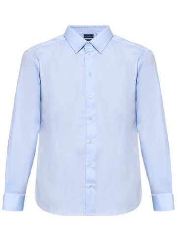 Emporio Armani Shirts Clear Blue - EMPORIO ARMANI - BALAAN 1