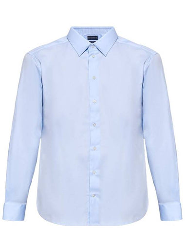 Emporio Armani Shirts Clear Blue - EMPORIO ARMANI - BALAAN 1