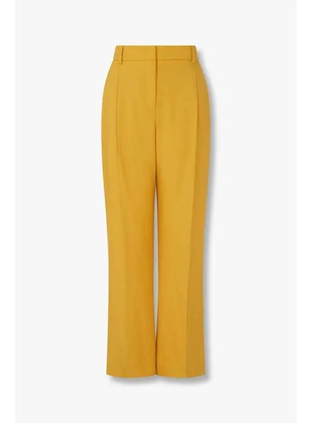 PS Women s One Tuck Pleated Wool Pants Mustard - PAUL SMITH - BALAAN 1