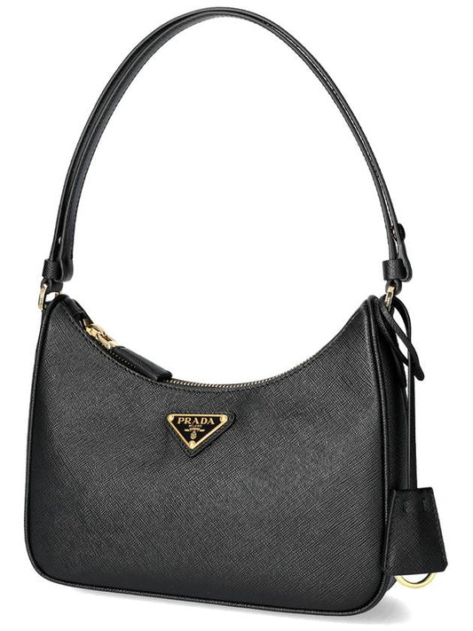 Re-Edition Saffiano Leather Mini Bag Black - PRADA - BALAAN 2