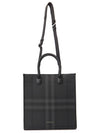 Slim Vertical Denny Tote Bag Charcoal - BURBERRY - BALAAN 9