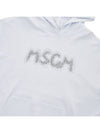 Rhinestone Logo Hoodie White - MSGM - BALAAN 8