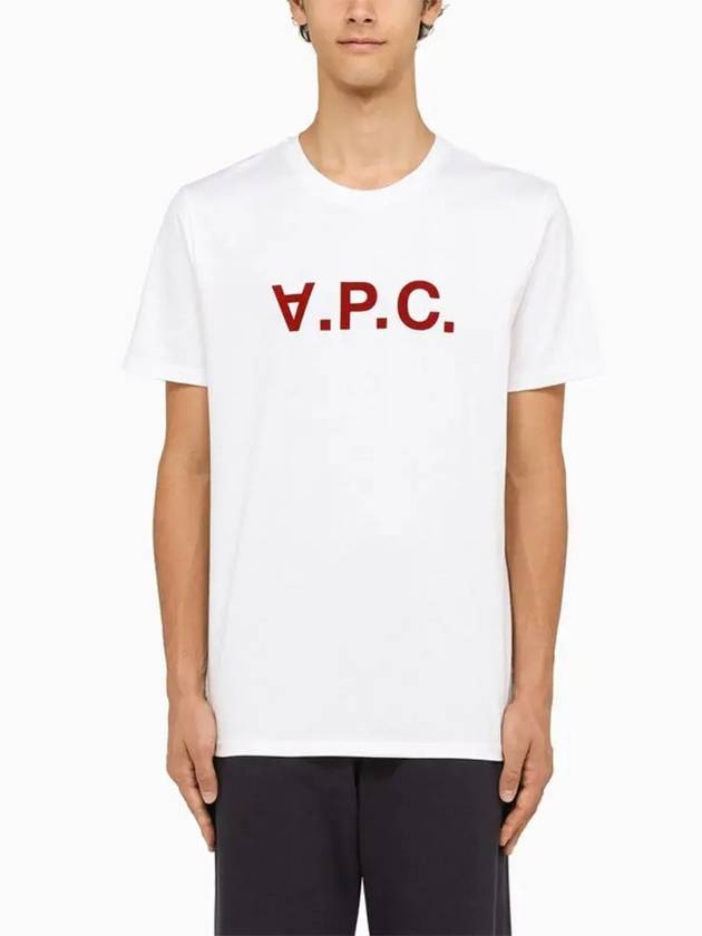 VPC Logo Organic Cotton Short Sleeve T-Shirt White - A.P.C. - BALAAN 3