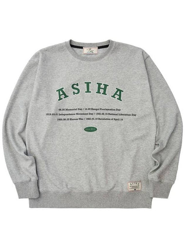 ah24 01swgy history Sweatshirts history sweatshirt Gray - ASIHA - BALAAN 1