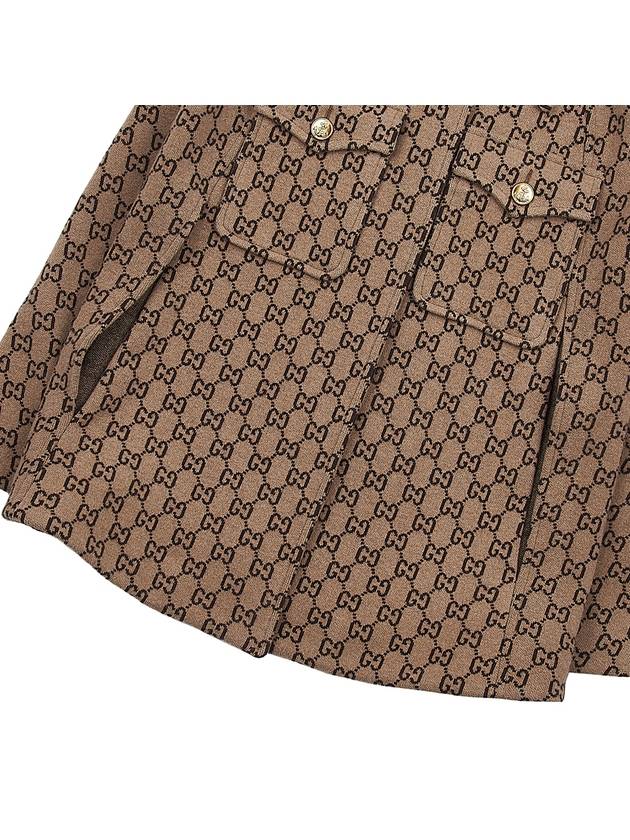 Women's GG Monogram Logo Jacquard Cape Beige - GUCCI - BALAAN.