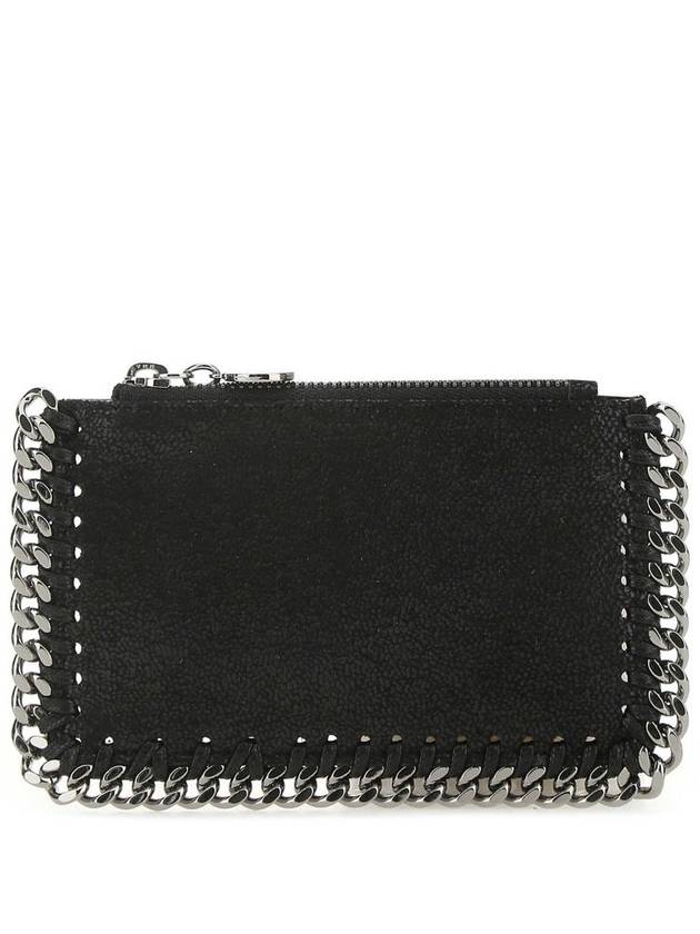 silver Falabella card wallet black - STELLA MCCARTNEY - BALAAN 2