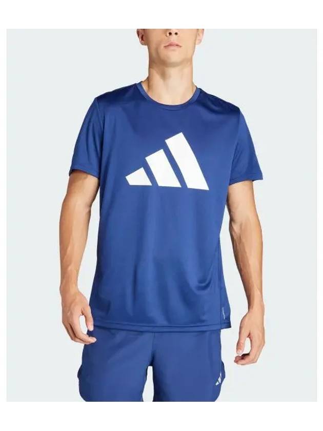 Run It Short Sleeve T-Shirt Blue - ADIDAS - BALAAN 2