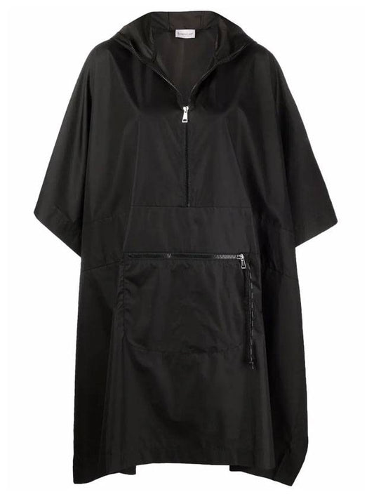 women pocket cape black - MONCLER - BALAAN.