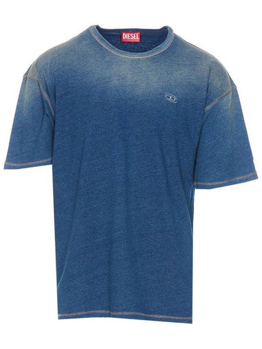 T Boxt R11 Crewneck Short Sleeve T-Shirt Blue - DIESEL - BALAAN 1