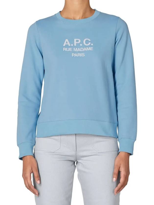 Women's Tina Sweatshirt Blue - A.P.C. - BALAAN.