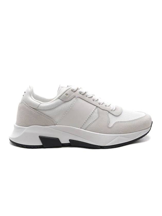 Men's Jagga Low Top Sneakers White - TOM FORD - BALAAN 1