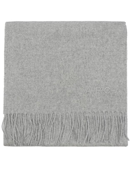 Embrois embroidered muffler gray - A.P.C. - BALAAN.