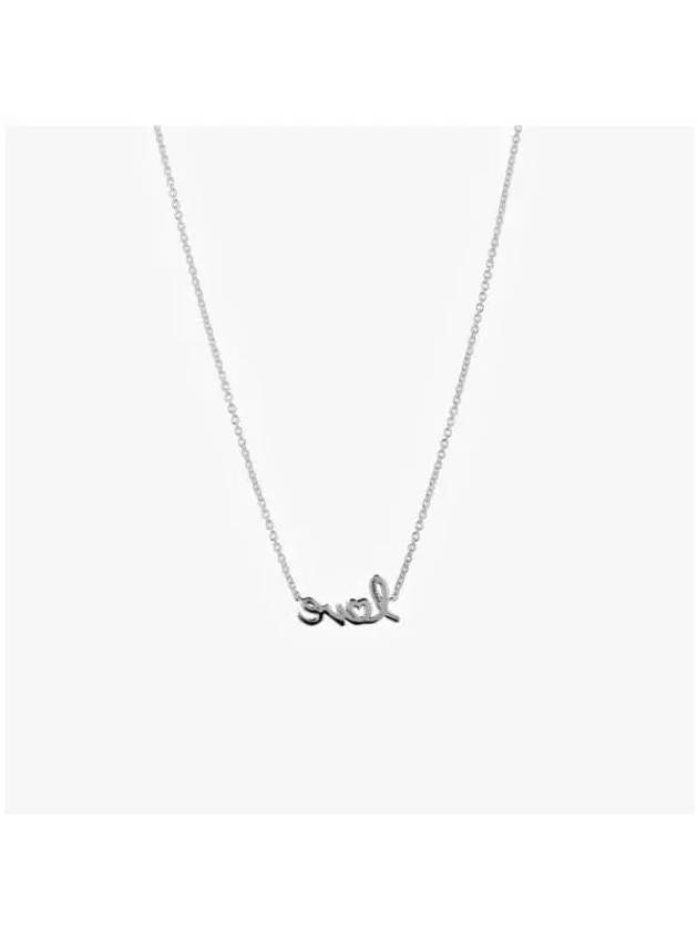 Sparkling Handwritten Love Collier Necklace Silver - PANDORA - BALAAN 5