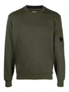 Diagonal Raised Fleece Sweatshirt Ivy Green - CP COMPANY - BALAAN 2