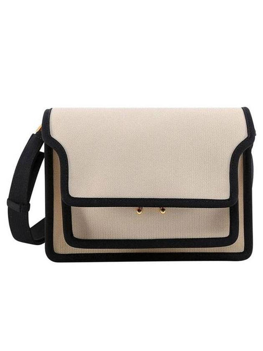 Trunk Soft Knit Medium Cross Bag Ivory - MARNI - BALAAN 1