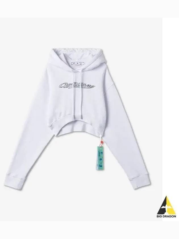 bling crop hoodie - OFF WHITE - BALAAN 2