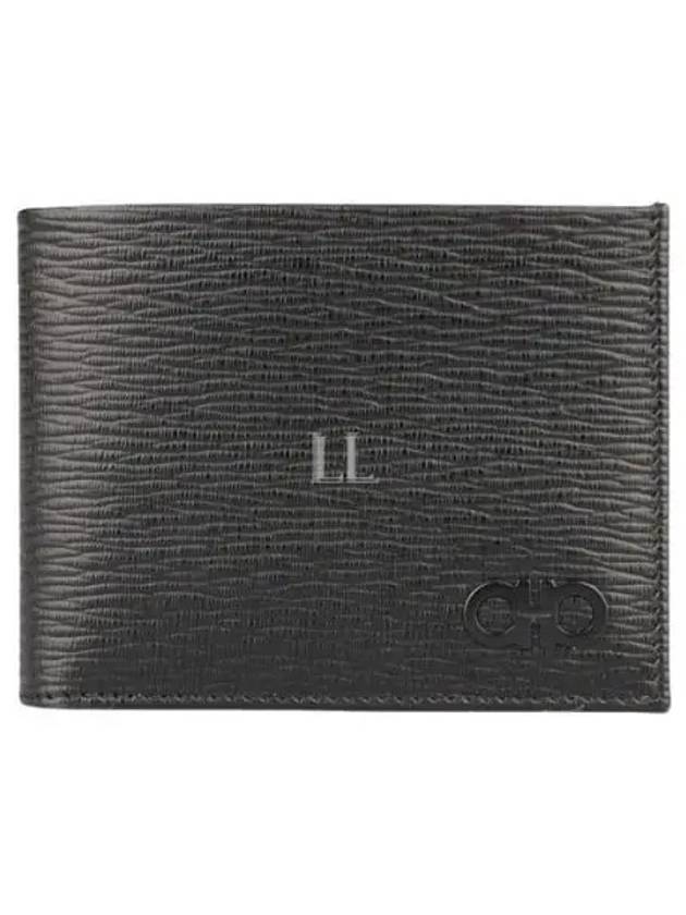 Gancini Half Wallet Black - SALVATORE FERRAGAMO - BALAAN 2