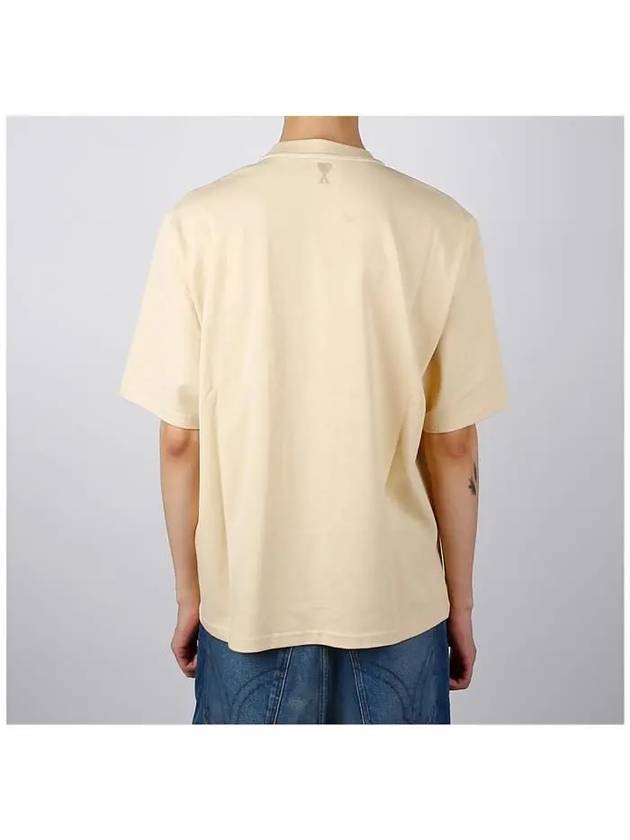 Alexandre Mattiussi Print Short Sleeve T Shirt Yellow - AMI - BALAAN 5