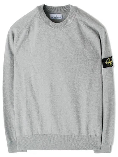 Pullover Wool Knit Top Grey - STONE ISLAND - BALAAN 2