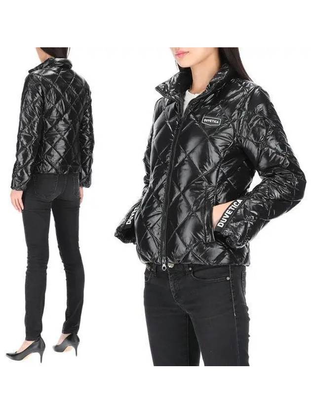 Women s Sora Diamond Quilted Heavy Short Down Jacket VDDJ95435 BKS - DUVETICA - BALAAN 2